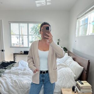 & Other Stories Cream Cardigan Sweater